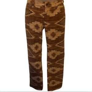 Ralph Lauren Aztec/Navajo theme denim pants Sz 6